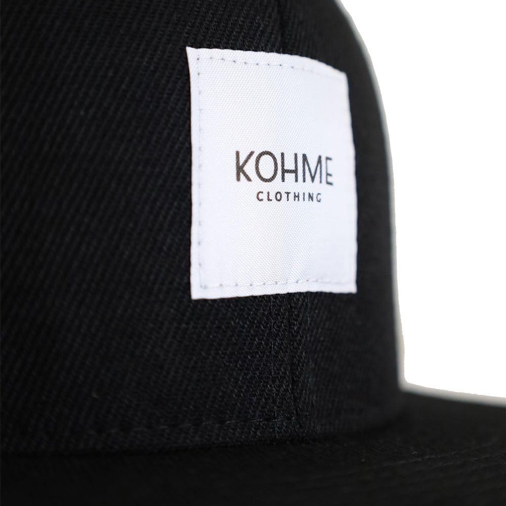 KOHME Snapback lippis musta, Curved