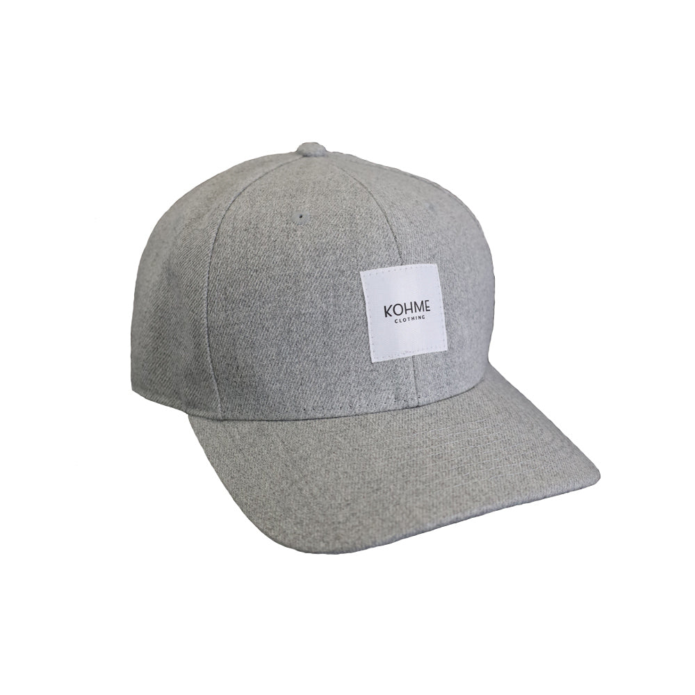 KOHME Snapback lippis vaaleanharmaa, Curved